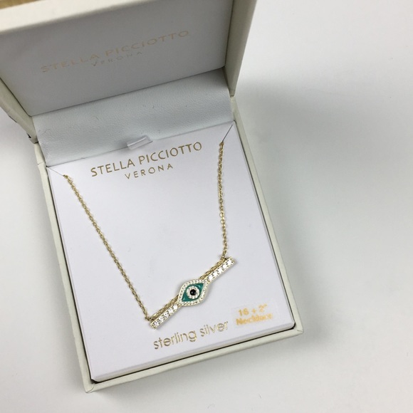 🆕 Sterling Silver Evil Eye Third Eye Bar N… - Picture 3 of 8